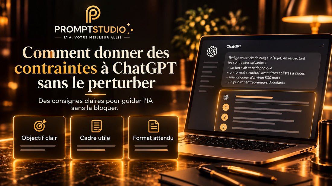 Comment donner des contraintes à ChatGPT sans le perturber