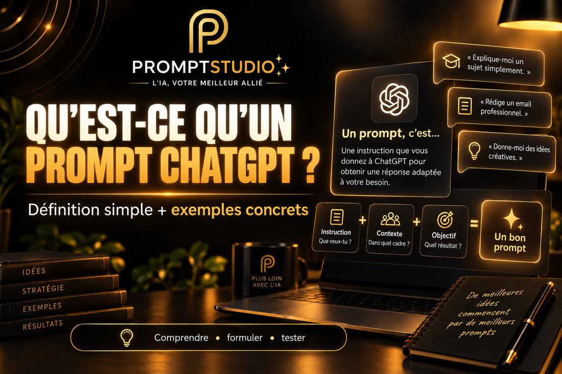 Définition d’un prompt ChatGPT avec exemples pour mieux formuler ses demandes