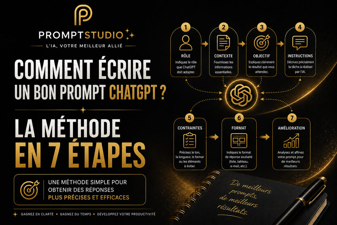 Comment écrire un bon prompt ChatGPT ? la méthode en 7 étapes