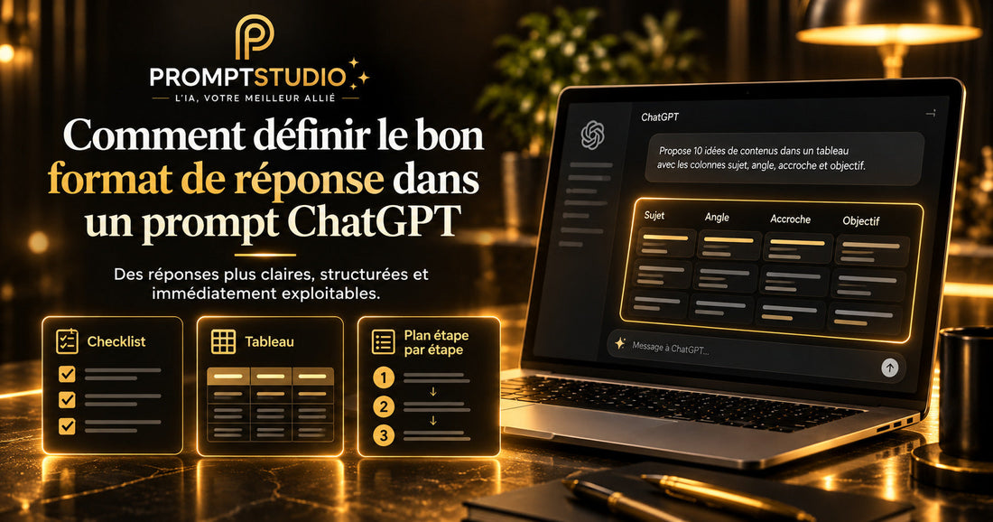 Comment définir le bon format de réponse dans un prompt ChatGPT