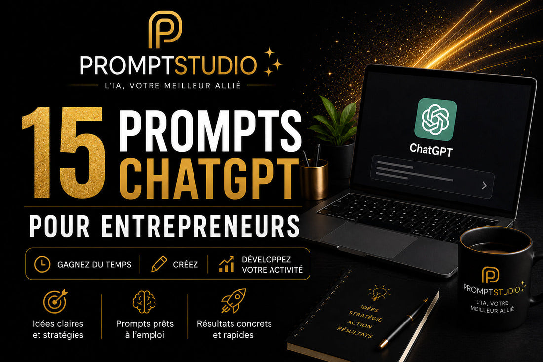 15 prompts ChatGPT pour entrepreneurs à utiliser en 2026