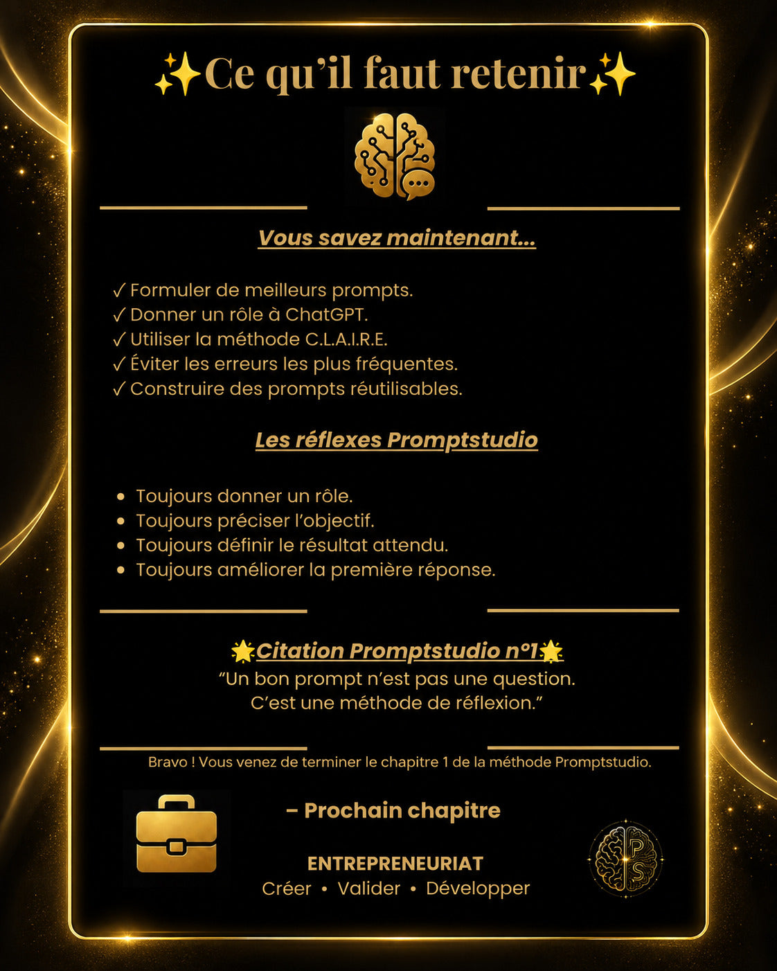 Conseils de la Méthode Promptstudio pour mieux guider ChatGPT